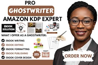 be non fiction ebook ghostwriter amazon kdp book publishing and book editing