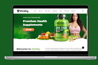 build private label supplement website supplement store nutraceutical website