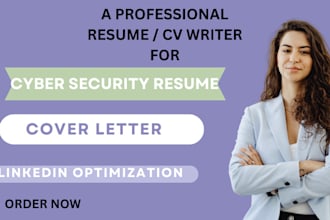 be your professional resume, CV writer for IT, cybersecurity, tech sales roles