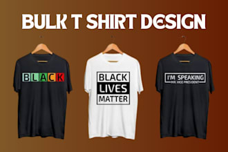 design bulk t shirts for amazon merch with printify for shopify store, etsy pod