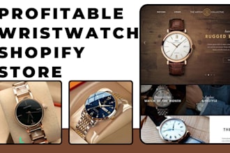 design luxury wrist watch shopify store wrist watch shopify website