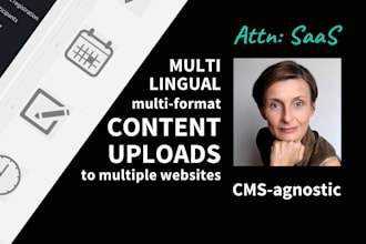 upload multilingual content and update your websites