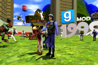 create and port your garrys mod, gmod characters, and garrys mod addons