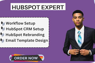 set up hubspot CRM, design hubspot email templates