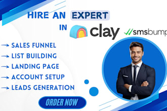 set up clay com list enriching, clay com email marketing, lead generation expert