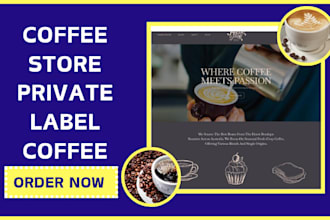 design coffee store coffee website private label coffee coffee dropshipping