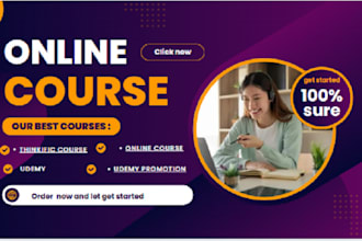 do online course promotion thinkific udemy course kajabi marketing sales funnel
