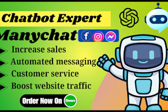 create a facebook messenger chatbot using manychat