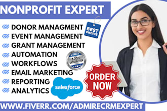 setup non profit crm salesforce tend givepulse blackbaud donorsnap airtable crm