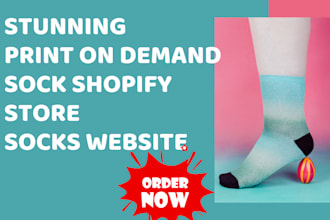 design print on demand sock shopify store printful tshirt design socks website