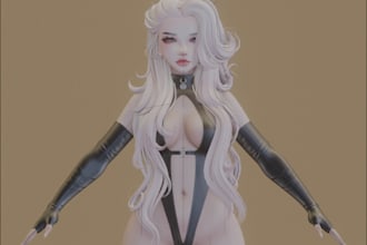 do vrchat avatar, vr character, 3d model,3d design, nsfw