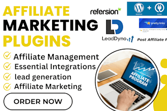 setup wordpress affiliate marketing plugins post affiliate pro refersion leadyno