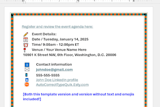 sell ms word page border designs and unicode emojis pdf file