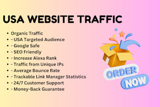 drive USA keyword targeted organic audience to your website