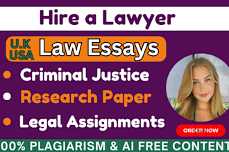 do criminal justice legal research paper UK USA law essay writing assignment