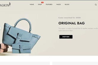 design bag shopify handbag store backpack bag website travel bag store