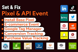 bing uet tag linkedin tiktok twitter snapchat pixel conversion API ga4 GTM stape