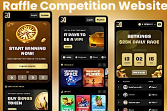 build competition and raffle website giveaway website event ticket website