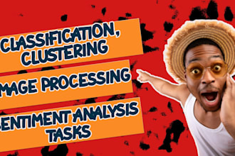 do classification, clustering, image processing, sentiment analysis tasks