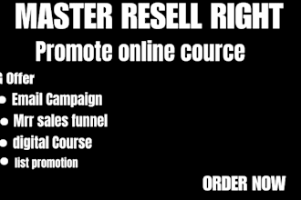 send 1500 courses on different topic with master resell rights