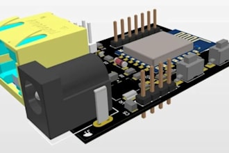 design your custom pcb boards for your circuit, schematic in eagle cad, altium