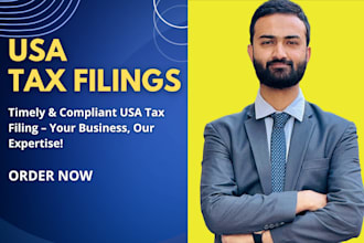 prepare and e file USA tax returns for personal corporate and llc