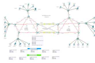 help you to set up eve ng or gns3 large environment lab