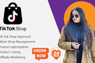 do tiktok shop setup, management, ads and affiliate marketing