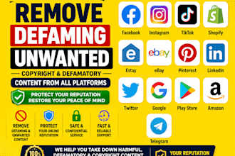 remove harmful and copyright defaming content from google search by dmca