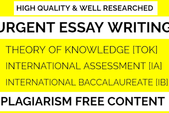 check and write extended essay, ia, ee, hl, sl, io, ib