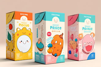 design a professional children product packaging