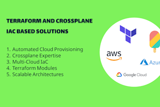 create terraform and crossplane based iac solutions for cloud