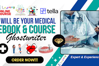 be your medical online course writer, ebook writer, therapy, healthcare, nursing
