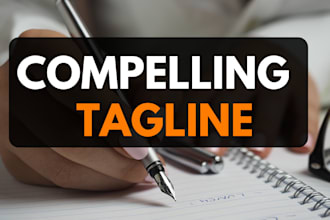 create compelling taglines or slogans, mission, vision statements