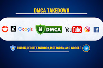 remove content tiktok, reddit, instagram, facebook google under dmca
