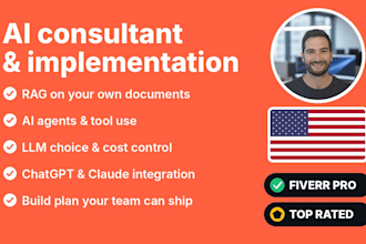be your ai consultant for rag, ai agents, llm integration and ai implementation