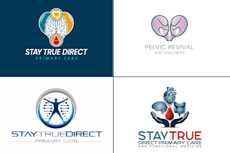 do unique dental, medical, wellness, health logo design with copyright