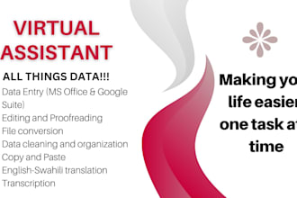 be your dedicated virtual assistant assisting in all things data
