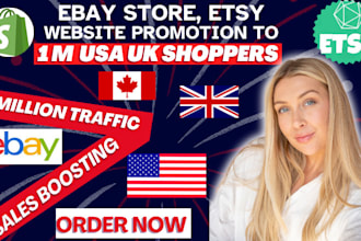 promote ebay website advertise etsy store shopify product marketing 2 1m shopper