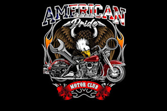 design high quality mc biker motorcycle logo with free source file
