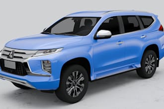 visualize 3d car, realistic car render, sedan car, family car, ue5,blender model