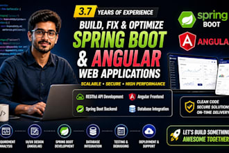 fix spring boot and angular bugs , rest API issues fast