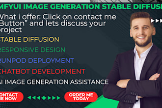 build comfyui workflow responsive design with ai image generation chatbot runpod