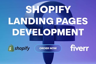 do shopify landing pages development