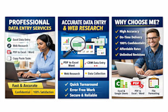provide accurate and efficient data entry services