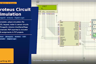 design and simulate your electronics circuit in proteus