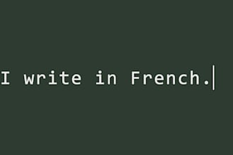 write an article in french for your website