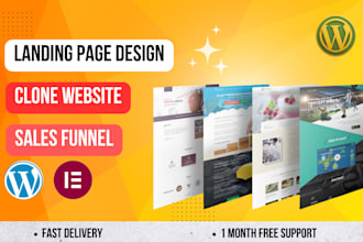 create wordpress landing page sales funnel redesign website and homepage design