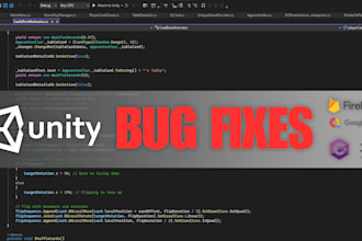 fix bugs and provide small solutions for your unity game