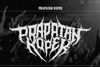 design a brutal death metal logo